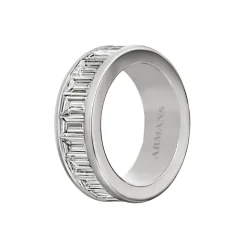 Channel Set Baguette Wedding Band