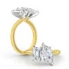 Charlotte's Web Two Stone Lab Grown Engagement Ring