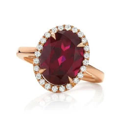Cherry Rhodolite Ring