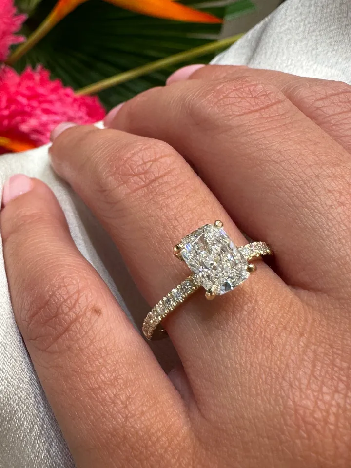 Chloe Cushion Engagement Ring