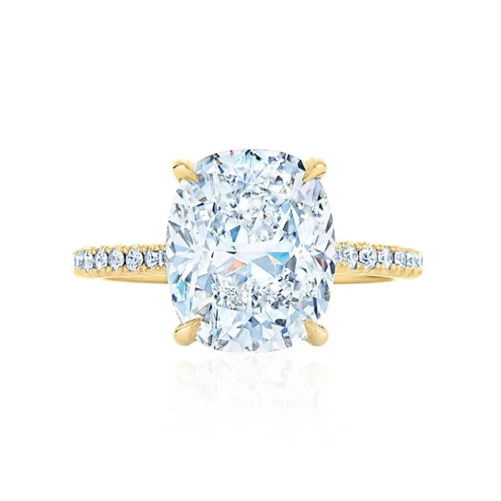 Chloe Cushion Lab Grown Engagement Ring