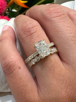 Chloe Cushion Lab Grown Engagement Ring
