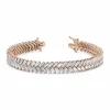 Chunky Baguette Diamond Chevron Bracelet