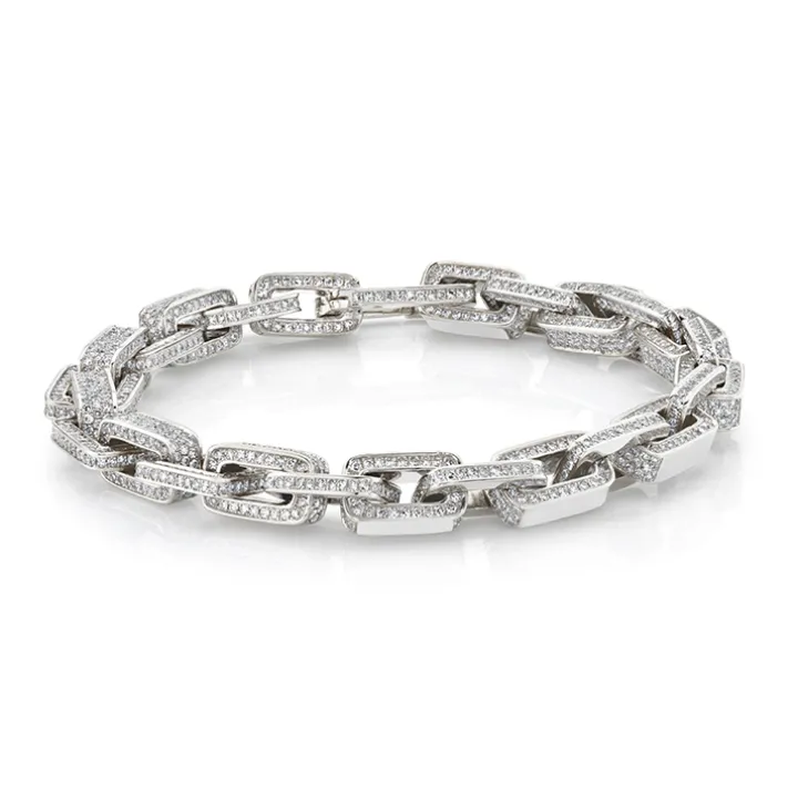 Chunky Diamond Link Bracelet