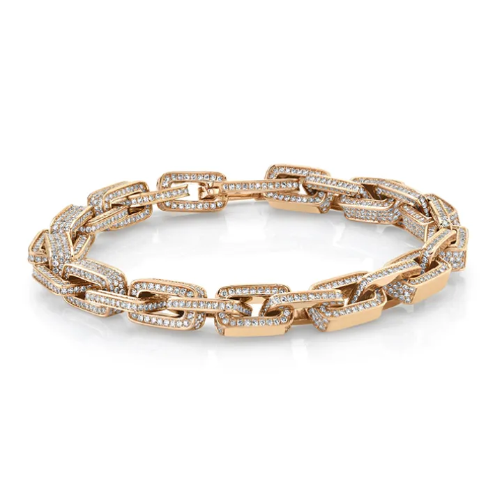 Chunky Diamond Link Bracelet