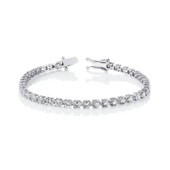 3 Claw Lab Grown Diamond Tennis Bracelet