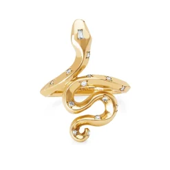 Cleo Snake Diamond Ring