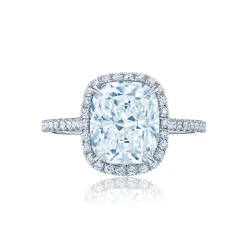 Courtney Cushion Halo Engagement Ring