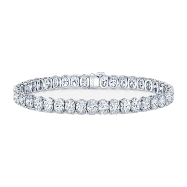16ct Oval Diamond Tennis Bracelet