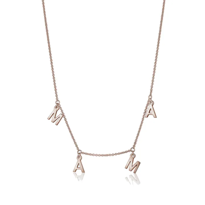 Dangling Multi-Initial Necklace