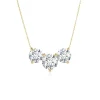 Dazzling Round Trio Necklace