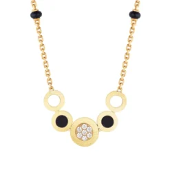 Diamond and Black Onyx Mangalsutra Necklace