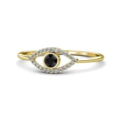 Diamond and Coloured Gemstone Evil Eye Ring