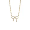 Diamond Bow Necklace