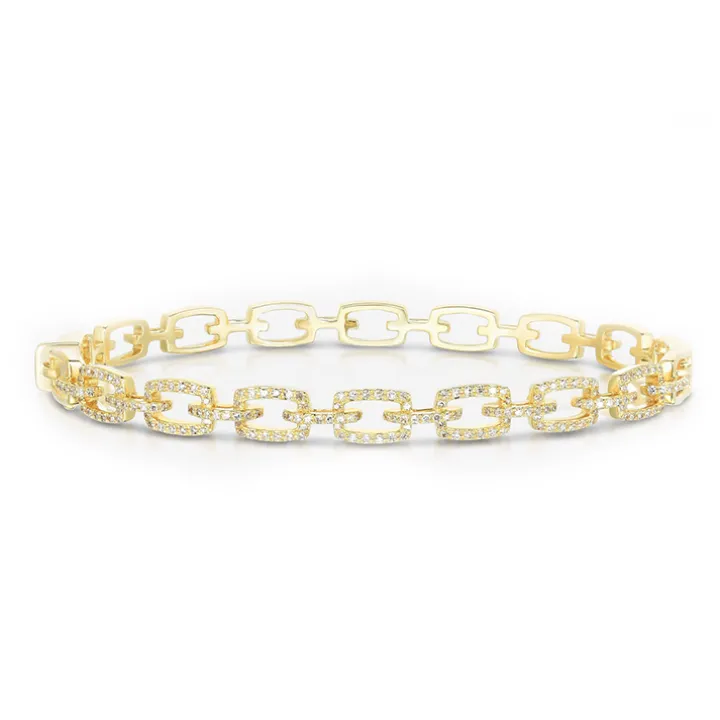 Diamond Chain Link Bracelet
