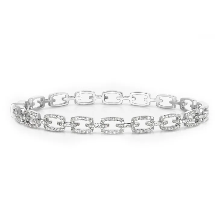 Diamond Chain Link Bracelet