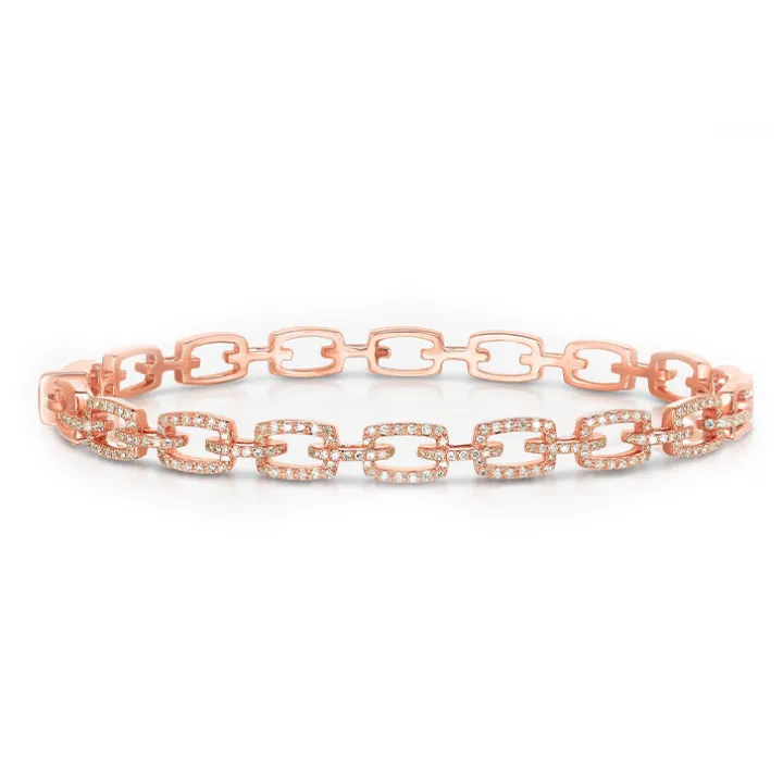 Diamond Chain Link Bracelet