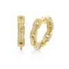 Diamond Chain Link Huggies