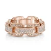 Diamond Chain Link Ring