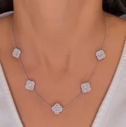 Diamond Clover Necklace