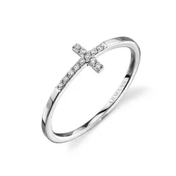 Diamond Cross Ring