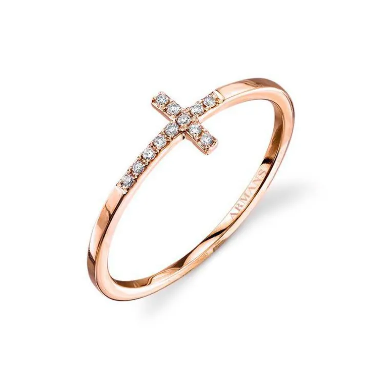 Diamond Cross Ring