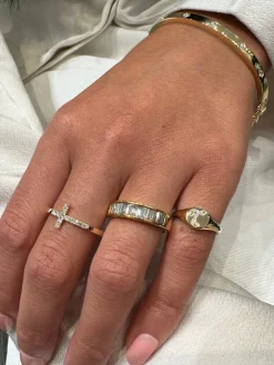 Diamond Cross Ring