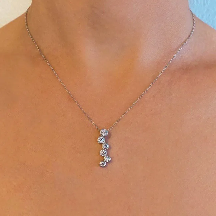 Diamond Droplet Necklace