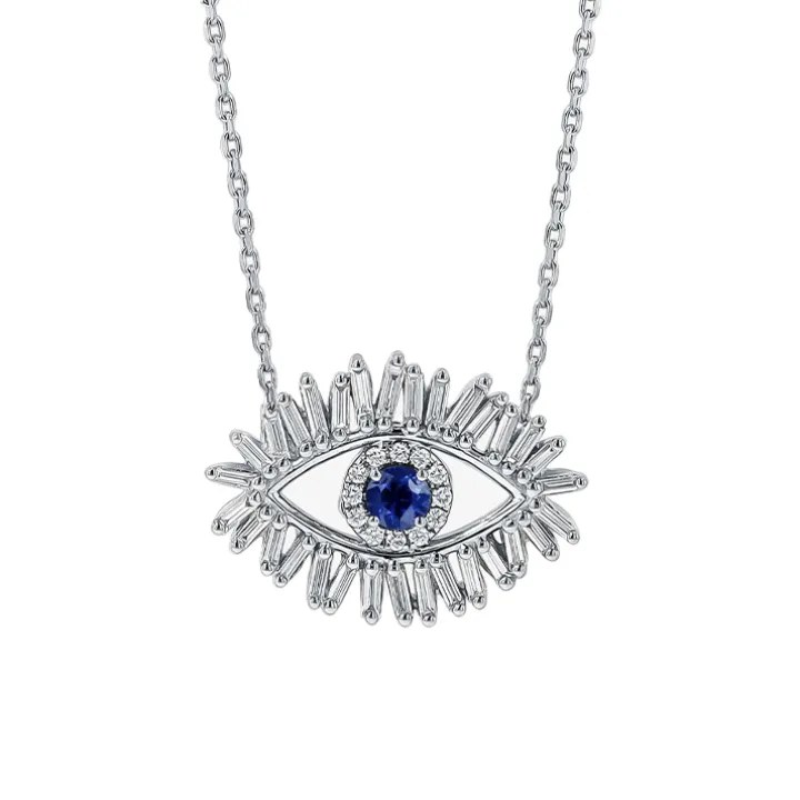Diamond Evil Eye Necklace