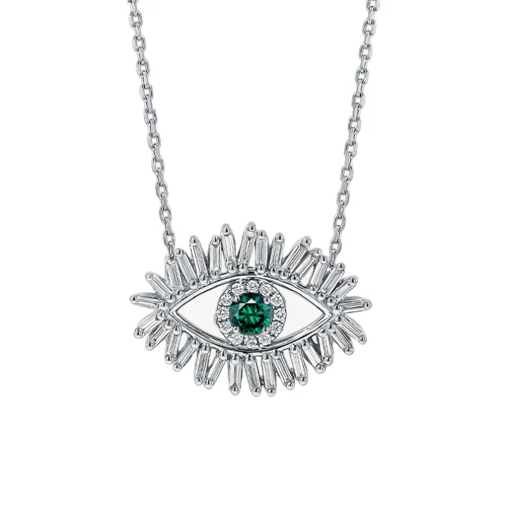 Diamond Evil Eye Necklace