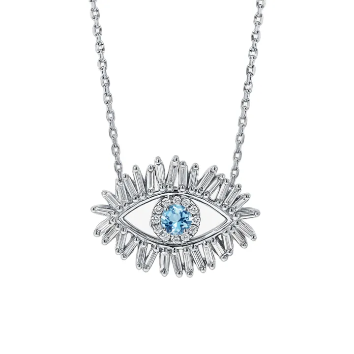 Diamond Evil Eye Necklace