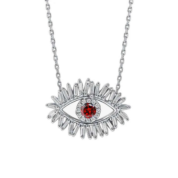 Diamond Evil Eye Necklace