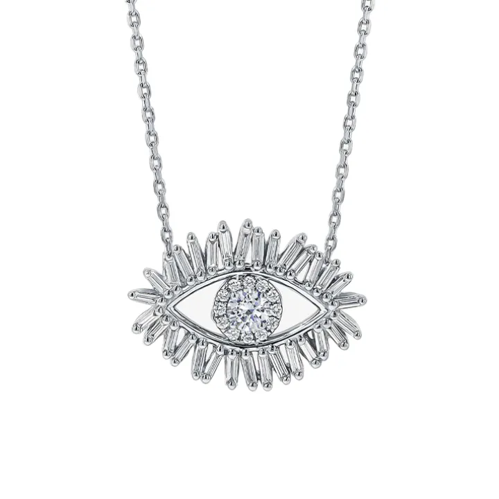Diamond Evil Eye Necklace