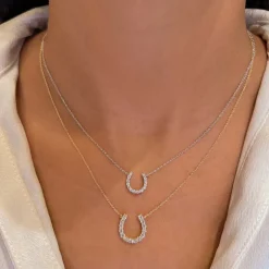 Diamond Horseshoe Necklace