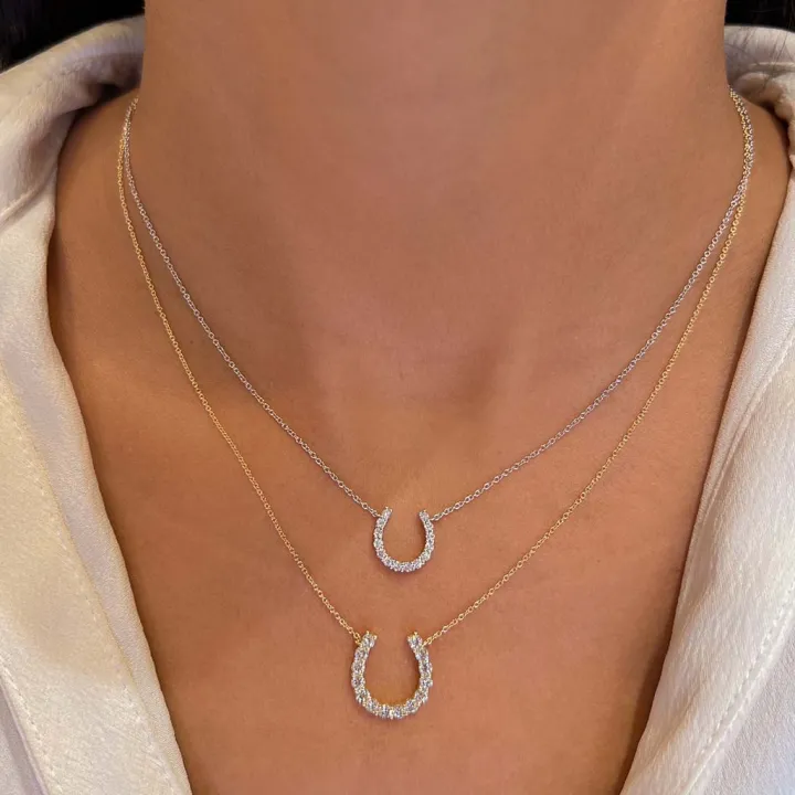 Diamond Horseshoe Necklace