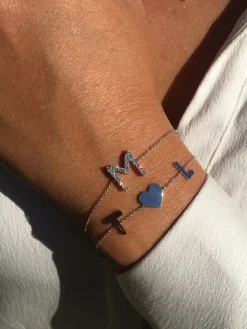 Diamond Initial Bracelet