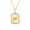 Diamond Initial Nameplate Necklace