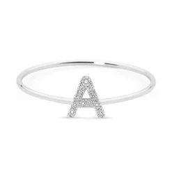 Diamond Initial Ring