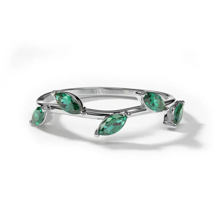 Diamond Leaf Ring