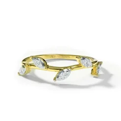 Diamond Leaf Ring