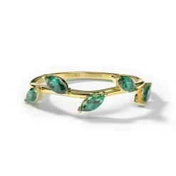 Diamond Leaf Ring