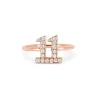 Diamond Number Ring