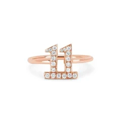 Diamond Number Ring