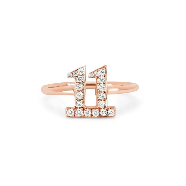 Diamond Number Ring