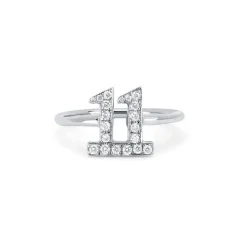 Diamond Number Ring