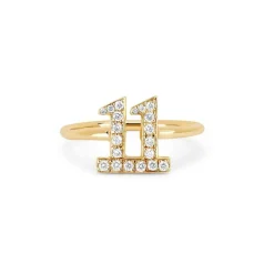 Diamond Number Ring