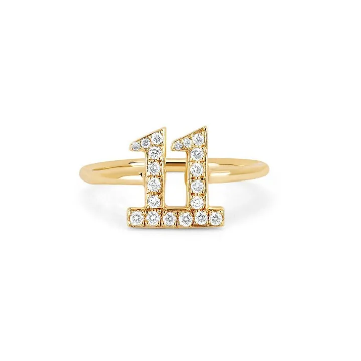 Diamond Number Ring
