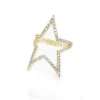 Diamond Open Star Ring