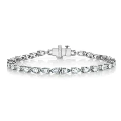 Diamond Pear Cut Bracelet