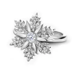 Diamond Snowflake Ring